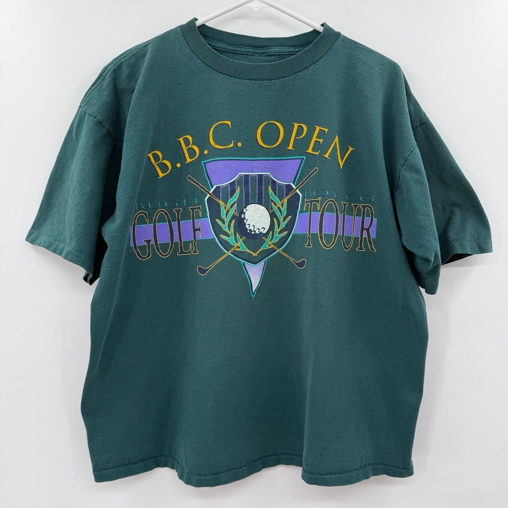 Vintalge bugle boy BBC OPEN golf tour tshirt 90s single stitch